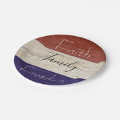 vaderlandslievend hout papieren bordje (Gekanteld)