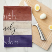 vaderlandslievend hout theedoek (Quarter Fold)