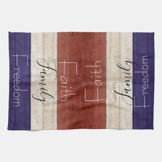 vaderlandslievend hout theedoek (Horizontaal)