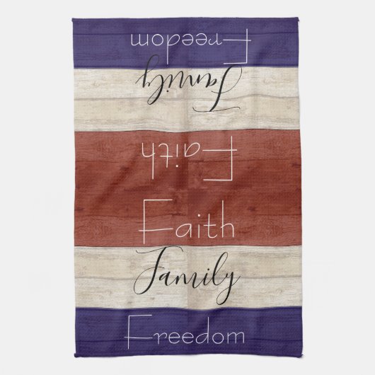 vaderlandslievend hout theedoek (Verticaal)