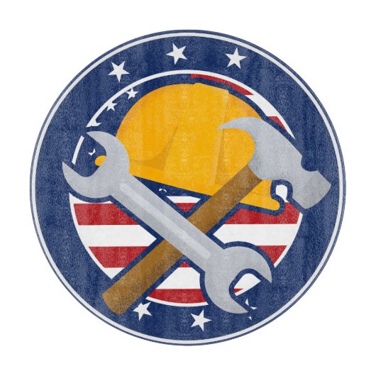 vaderlandslievend vakman snijplank (Voorkant)