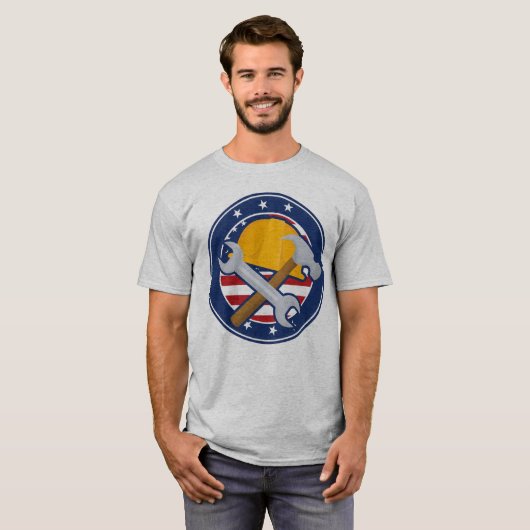 vaderlandslievend vakman t-shirt (Voorkant volledig)