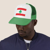 Vaderlandslievende Libanese vlag Trucker Pet (In situ)