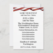 Vaderlandslievende Uitnodiging (Achterkant)