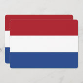 Vaderlandslievende uitnodigingen met de Nederlands (Voorkant / Achterkant)