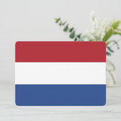 Vaderlandslievende uitnodigingen met de Nederlands (Staand voorkant)