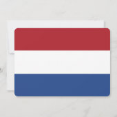 Vaderlandslievende uitnodigingen met de Nederlands (Achterkant)