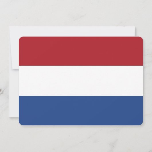 Vaderlandslievende uitnodigingen met de Nederlands (Voorkant)