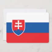 Vaderlandslievende uitnodigingen met de Slowaakse  (Voorkant)