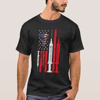 Vaderlandslievende Verpleegster 4 juli Amerikaanse T-shirt