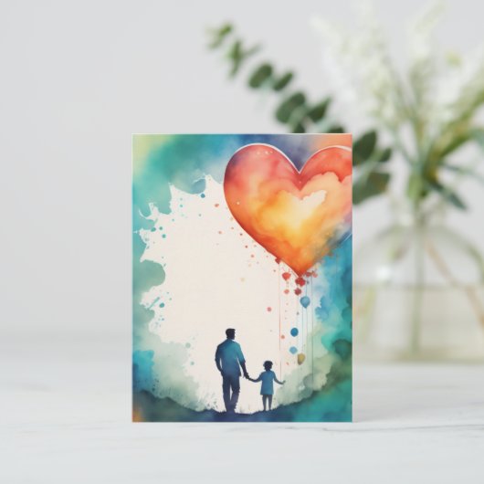 Vaderliefde  briefkaart (Staand voorkant)