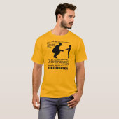 Vaderlijk Advies Brandweerman Trots Funny T-Shirt (Voorkant volledig)