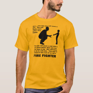 Vaderlijk Advies Brandweerman Trots Funny T-Shirt