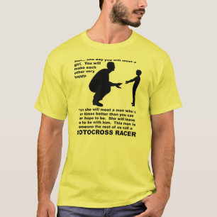 Vaderlijk advies Motocross Dirt Bike Racen Grappig T-shirt