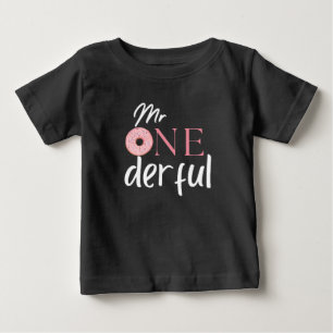 vaderlijk roze donut 1st verjaardag