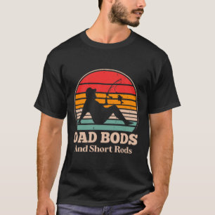 Vaderlijke Lijven En Korte Hengels Grappige Vintag T-shirt