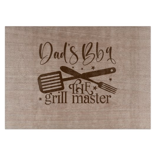 Vaders BBQ de Grill Master snijplank (Voorkant)