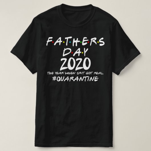 vaders dag 2020 - quarantaine t-shirt (Design voorkant)
