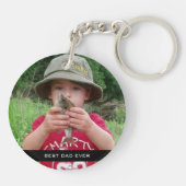 Vaders Dag Aangepast Foto Beste vader ooit Sleutelhanger (Achterkant)