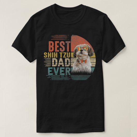  vaders Dag Beste Schip Tzu Pap Ooit T-shirt (Design voorkant)