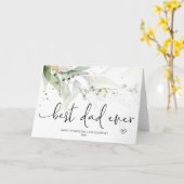 Vaders Dag Beste vader ooit Unieke Gift Daucher Kaart (Gele Bloem)