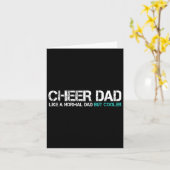 Vaders Dag Cheer Pap Echtgenoot Cheerleader Pap Ma Kaart (Gele Bloem)