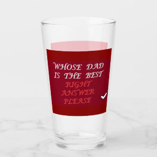 Vaders dag design juist antwoord beste vader glas
