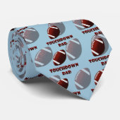 Vaders dag Football touchdown vader Stropdas (Opgerold)