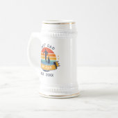 Vaders Dag Golf Sport Papa Aangepaste Retro Bierpul (Voorkant links)