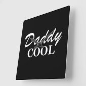 vaders dag grappige cadeauideeën vierkante klok (Hoek)