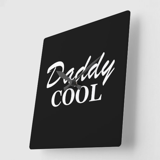 vaders dag grappige cadeauideeën vierkante klok (Hoek)