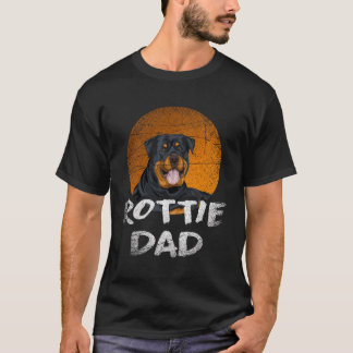 Vaders Dag Hond Papa Gift Rottweiler T-shirt
