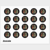 Vaders Dag is mij Hi I &#; m de vader Het &#; Ronde Sticker (Vel)