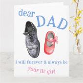 Vaders Dag Kaart - Schattig Pap Dochter Kaart (Gele Bloem)