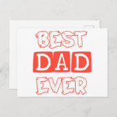 Vaders dag liefde beste papa ooit - Stijlvol eerbe Feestdagenkaart (Voorkant / Achterkant)