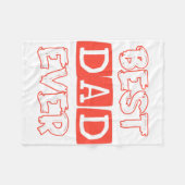 Vaders dag liefde beste papa ooit - Stijlvol eerbe Fleece Deken (Voorkant (Horizontaal))