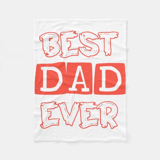 Vaders dag liefde beste papa ooit - Stijlvol eerbe Fleece Deken (Voorkant)