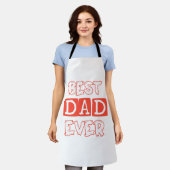 Vaders dag liefde beste papa ooit - Stijlvol eerbe Schort (Gedragen)