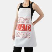Vaders dag liefde beste papa ooit - Stijlvol eerbe Schort (Insitu)