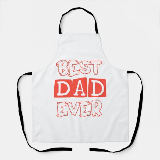 Vaders dag liefde beste papa ooit - Stijlvol eerbe Schort (Voorkant)