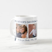 Vaders Dag Pap 3 Foto Collage Koffiemok (Voorkant links)