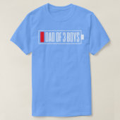 Vaders Dag Pap Drie Boys T-shirt (Design voorkant)