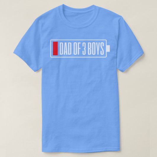 Vaders Dag Pap Drie Boys T-shirt (Design voorkant)