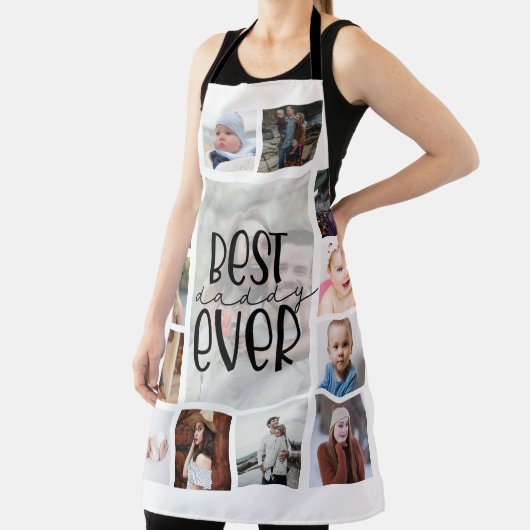 Vaders dag Pap Foto Collage Apron Schort (Insitu)