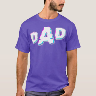 Vaders Dag Pap Glitch Geen achtergrond T-shirt