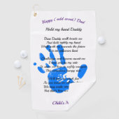 Vaders Dag Pap POEM hou mijn hand vast Golfhanddoek (Insitu)
