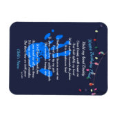 Vaders Dag Pap POEM hou mijn hand vast Magneet (Horizontaal)