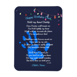 Vaders Dag Pap POEM hou mijn hand vast Magneet