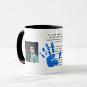 Vaders Dag Pap POEM hou mijn hand vast Mok (Voorkant links)