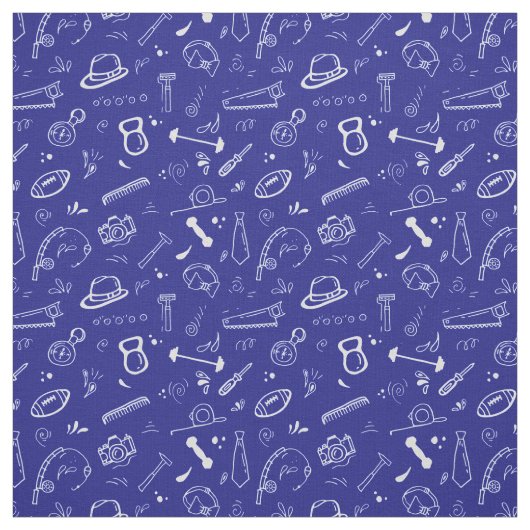 Vaders Dag Pap Tools Items op Blueprint Blue Stof (Swatch)